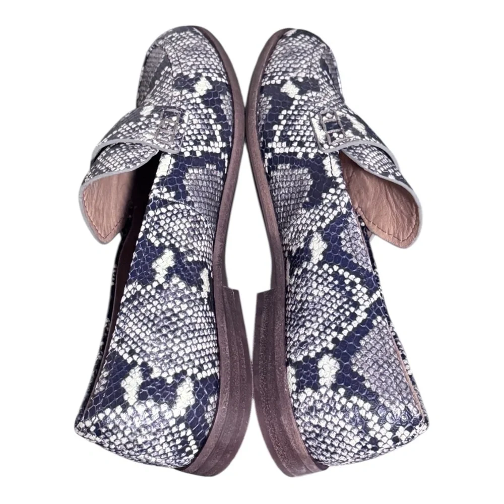 Madewell Alex Snakeskin Embossed Leather Loafers Size Women’s 7